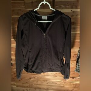 Columbia Women’s Black Full Zip Hooded Fleece Jacket Size Small